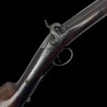 19th century Conway Manchester single barrel percussion shotgun
