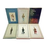 Set of six 1960s books on British Uniforms published by Hugh Evelyn London comprising Cavalry Unifor