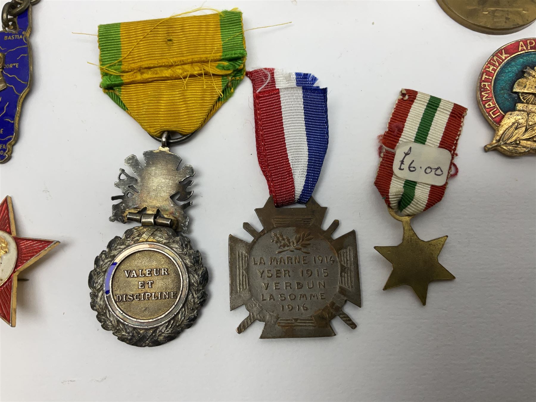 Five WW1 French medals comprising Medaille Militaire Gallantry Award - Image 9 of 15