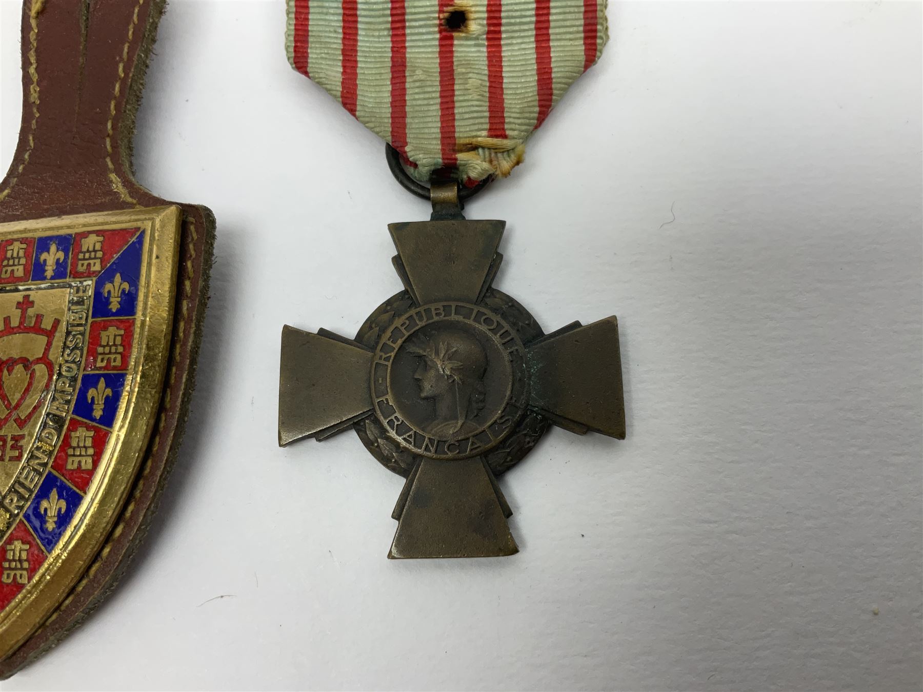 Five WW1 French medals comprising Medaille Militaire Gallantry Award - Image 13 of 15