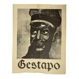 German monochrome 'Gestapo' poster