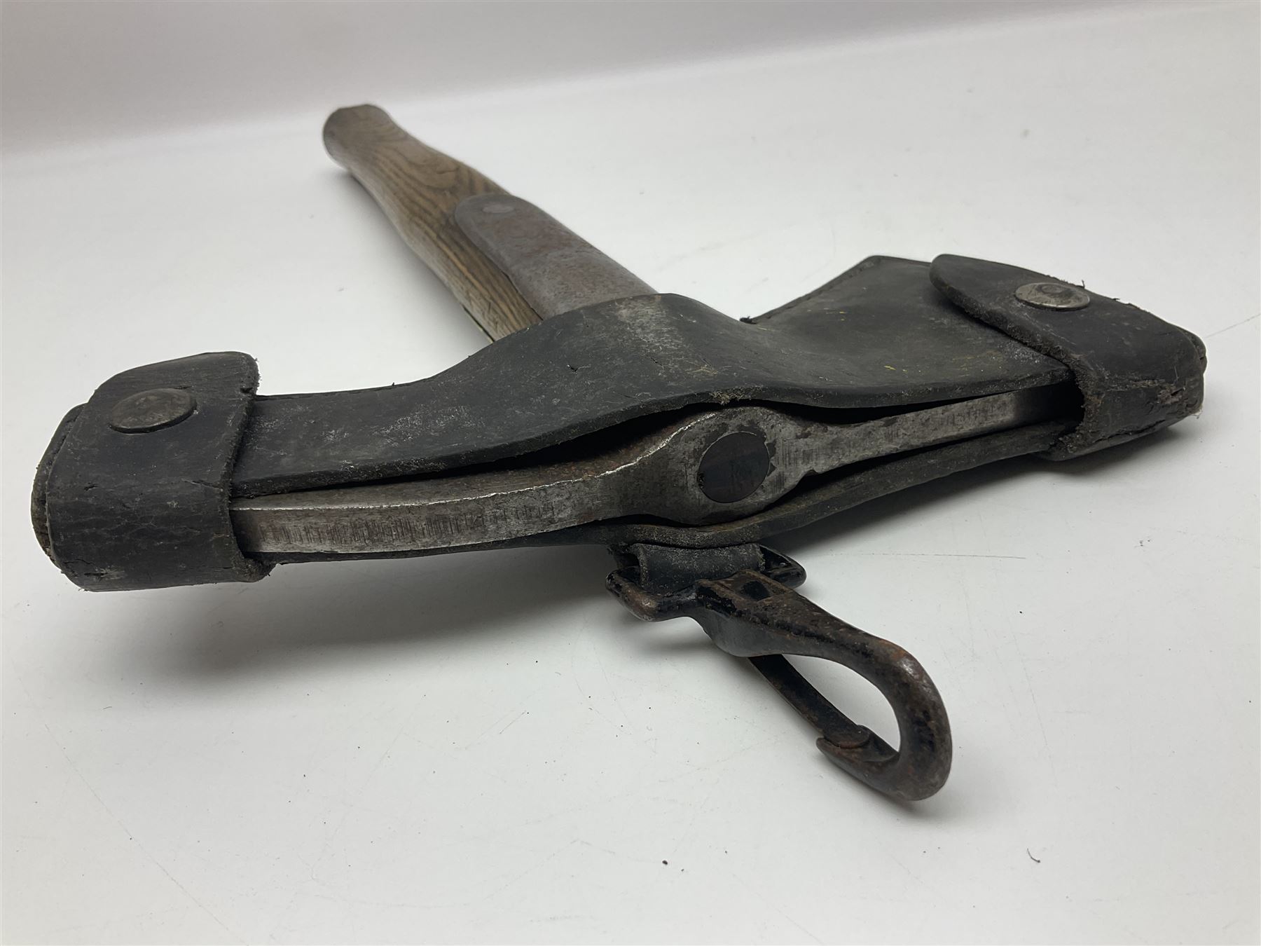 Post-War military type fireman's axe impressed 'PERKS 1953/54' with additional indistinct mark proba - Image 19 of 19