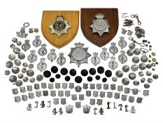 Police - large quantity of cap and collar badges