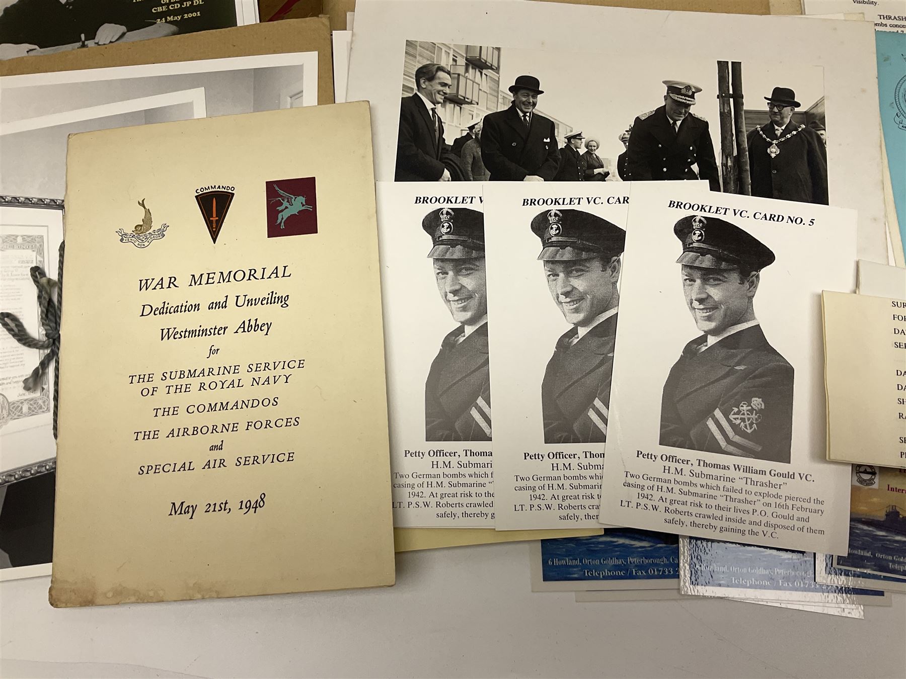 WW2 submarine interest - archive of ephemera and photographs relating to submariner Petty Officer (l - Image 4 of 26