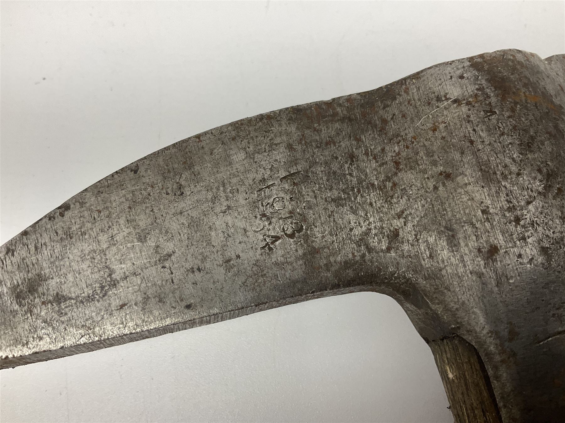 Post-War military type fireman's axe impressed 'PERKS 1953/54' with additional indistinct mark proba - Image 11 of 19