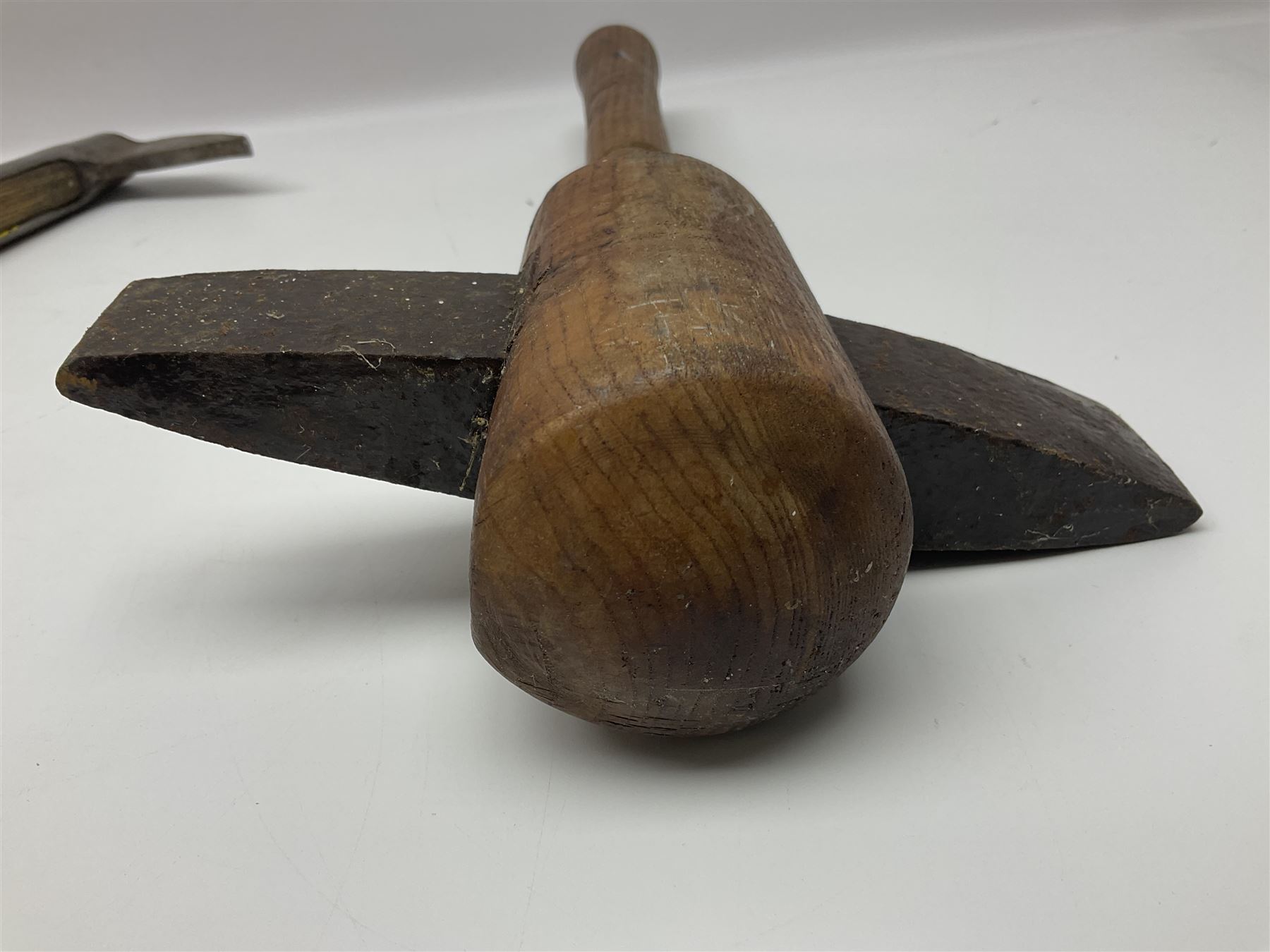 Post-War military type fireman's axe impressed 'PERKS 1953/54' with additional indistinct mark proba - Image 6 of 19