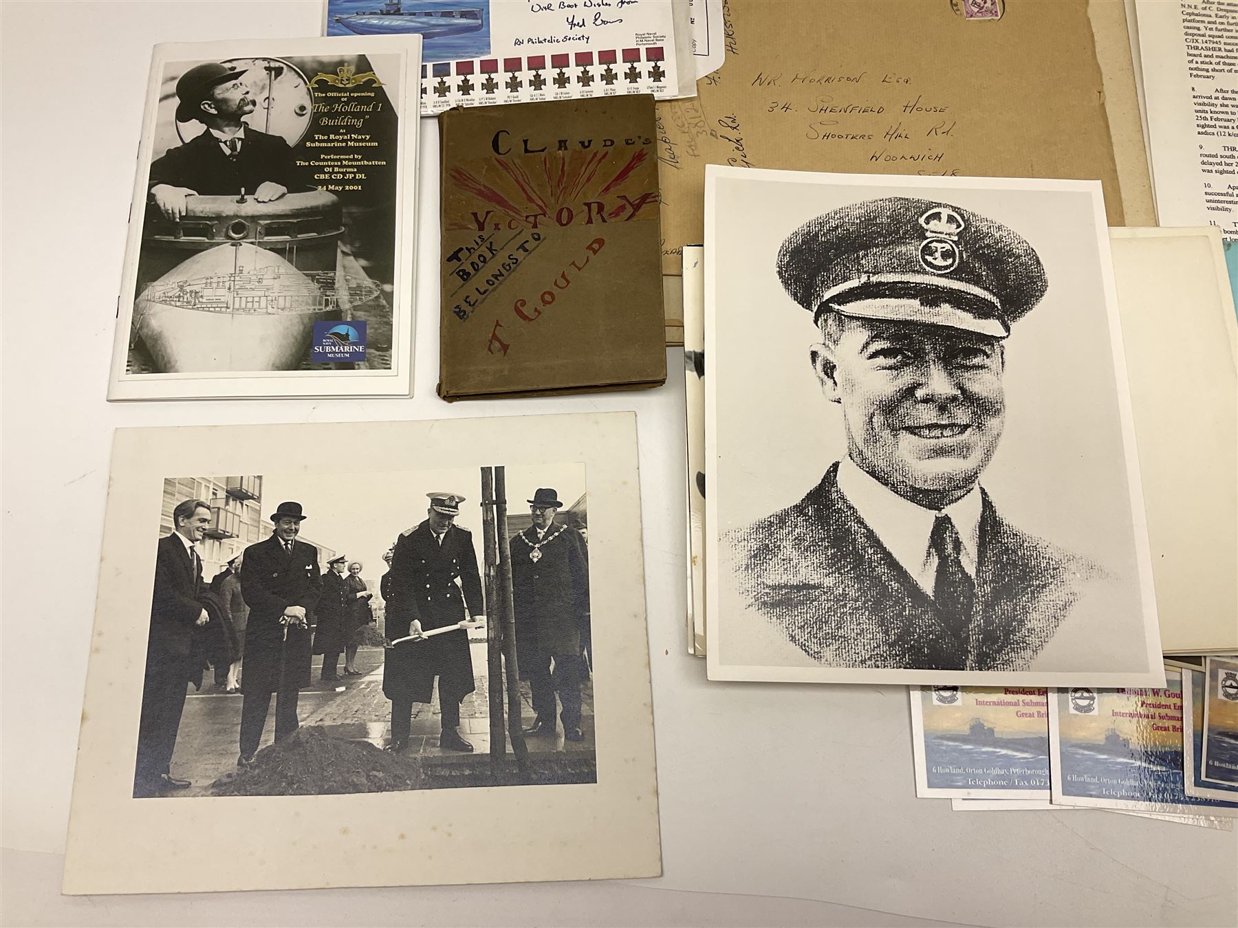 WW2 submarine interest - archive of ephemera and photographs relating to submariner Petty Officer (l - Image 5 of 26