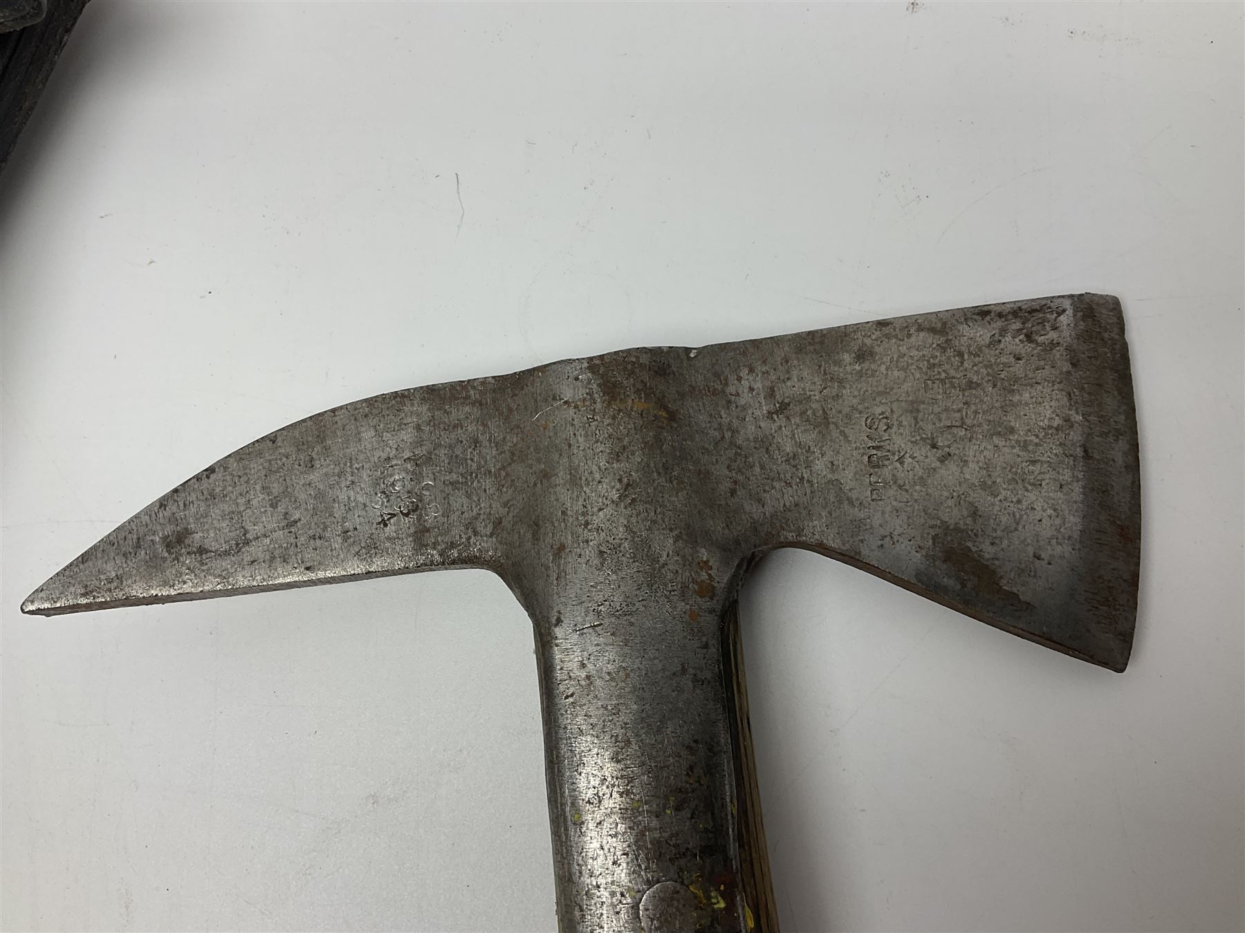 Post-War military type fireman's axe impressed 'PERKS 1953/54' with additional indistinct mark proba - Image 13 of 19