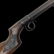 Pre-war BSA .177 air rifle with break barrel action and BSA logos to the walnut stock no.B5174 L106c