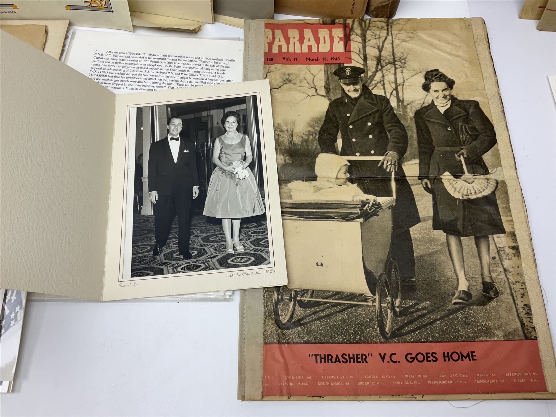 WW2 submarine interest - archive of ephemera and photographs relating to submariner Petty Officer (l - Image 11 of 26