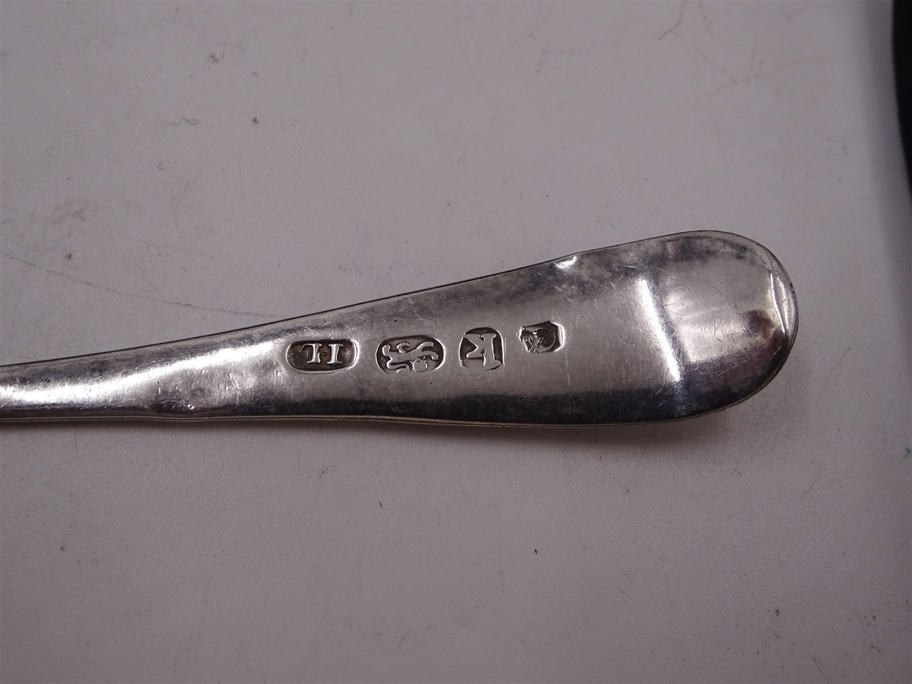 Two sets of six George III silver teaspoons - Image 2 of 3