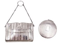 Early 20th century silver mounted coin purse