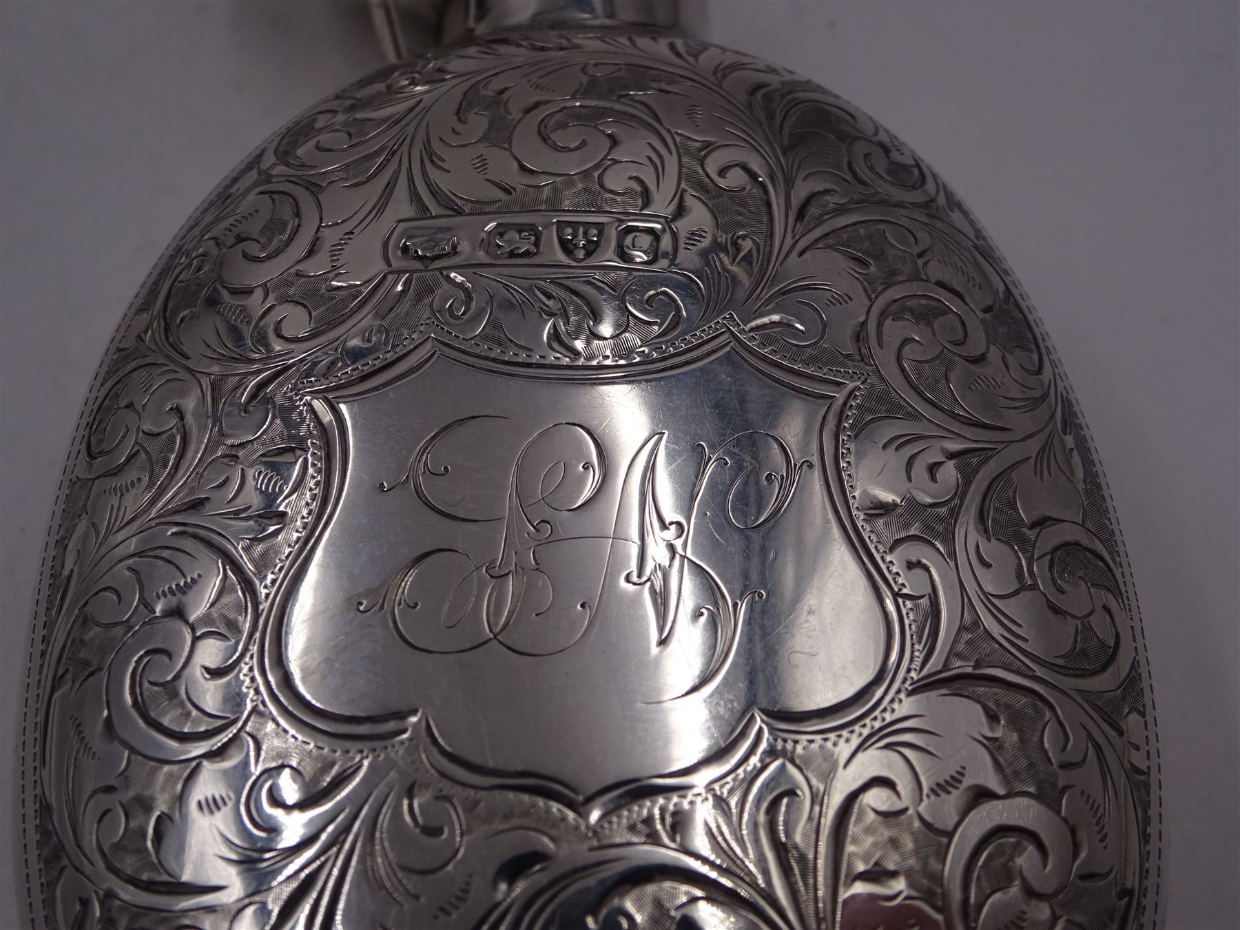 Victorian silver hip flask - Image 2 of 6