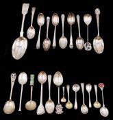 1930s silver Fiddle pattern dessert spoon