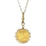 Queen Elizabeth II gold half sovereign coin