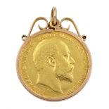 King Edward VII 1909 full sovereign coin