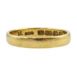 Early 20th century 18ct gold wedding band