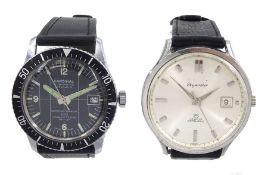 Cardinal Submarine gentleman's stainless steel manual wind wristwatch