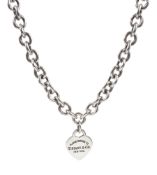 Tiffany & Co silver 'Return to Tiffany' heart tag pendant necklace