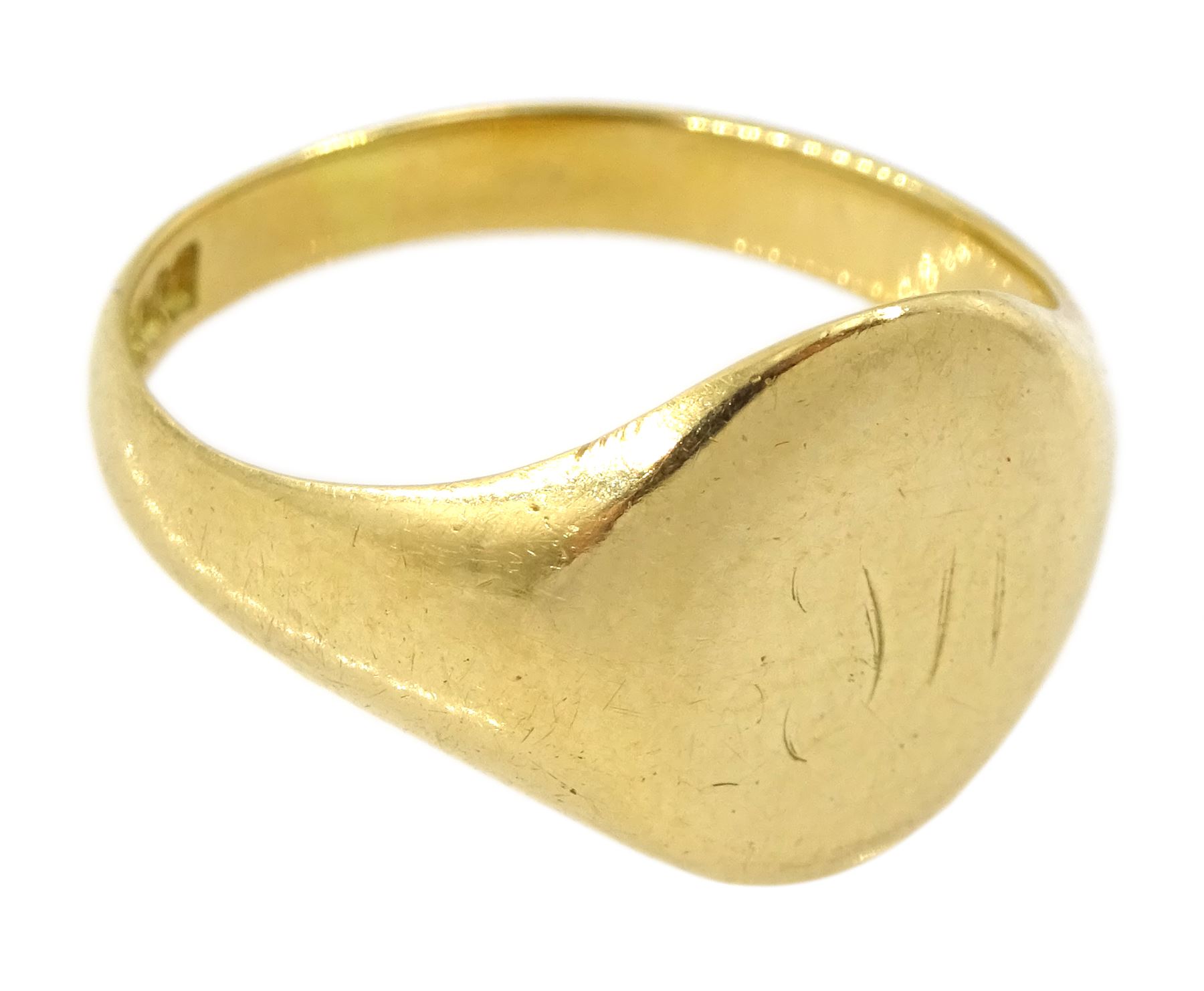 18ct gold signet ring - Image 3 of 5