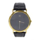 Omega De Ville gentleman's gold-plated gentleman's quartz wristwatch