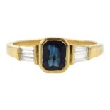 18ct gold sapphire ring