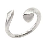 Silver devoted hearts ring by Regitze Overgaard for Georg Jensen