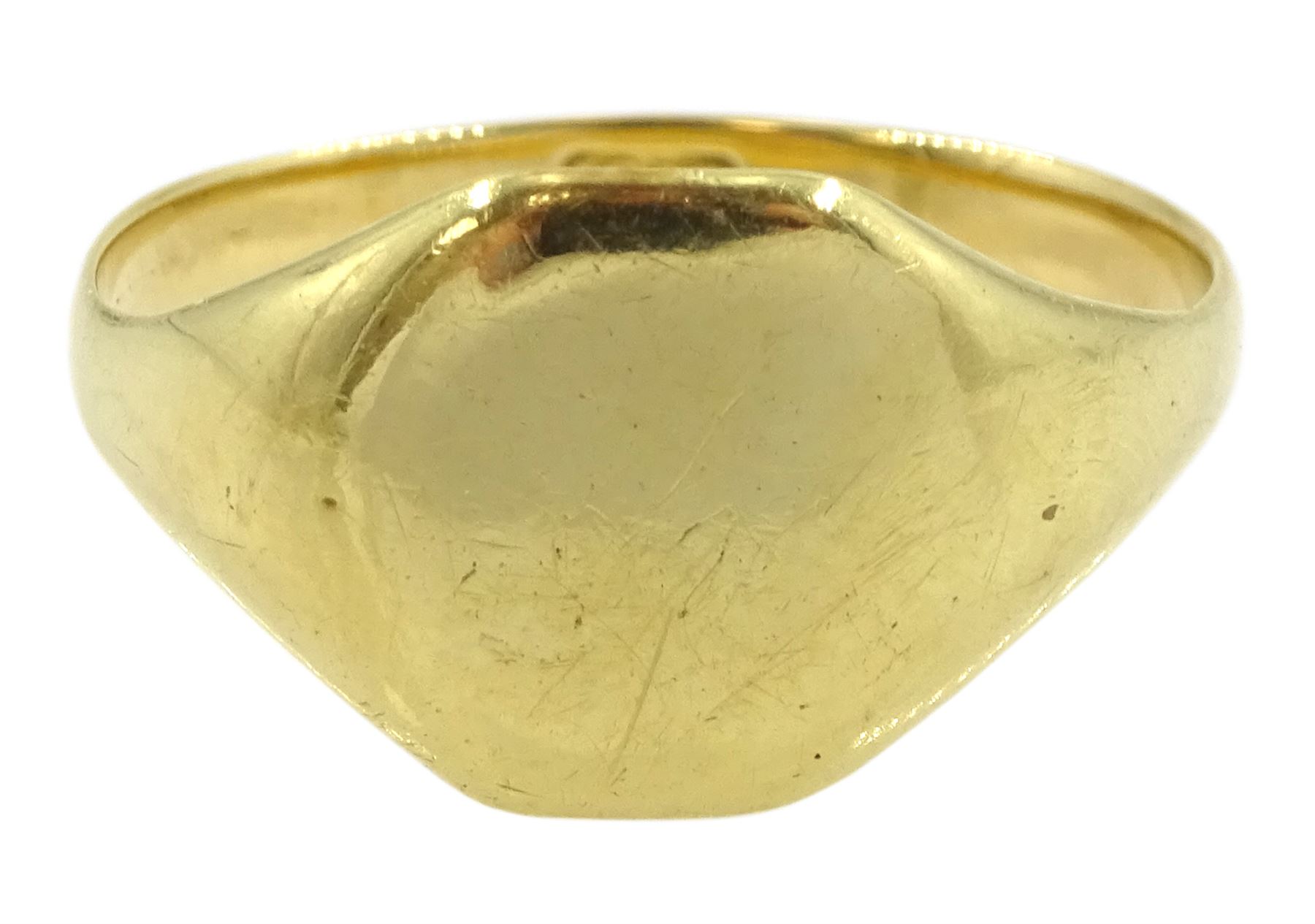 Gold signet ring