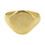 18ct gold signet ring