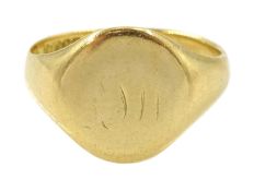 18ct gold signet ring