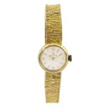 Omega ladies 9ct gold manual wind wristwatch