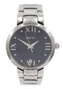 Balmain gentleman's stainless quartz bracelet wristwatch