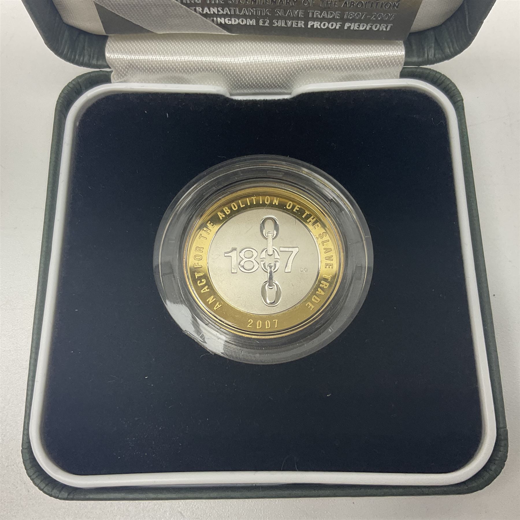 The Royal Mint United Kingdom 2007 'Abolition of the Slave Trade' silver proof piedfort two pound co - Image 6 of 6