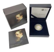 The Royal Mint United Kingdom 2012 ''Charles Dickens' silver proof piedfort two pound coin