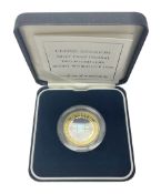 The Royal Mint United Kingdom 1999 'Rugby World Cup' holographic silver proof piedfort two pound coi