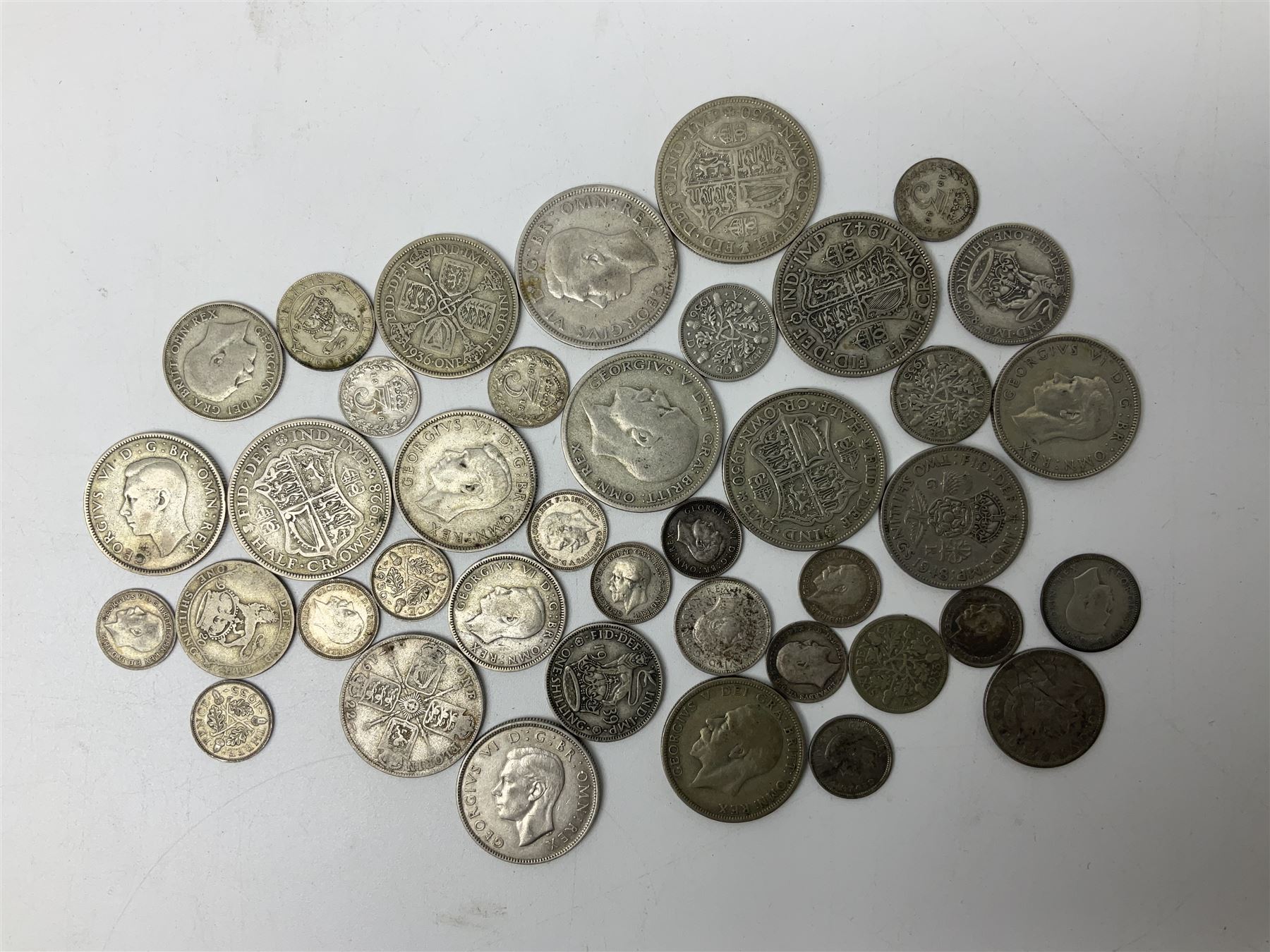 Approximately 270 grams of Great British pre 1947 silver coins - Image 4 of 4