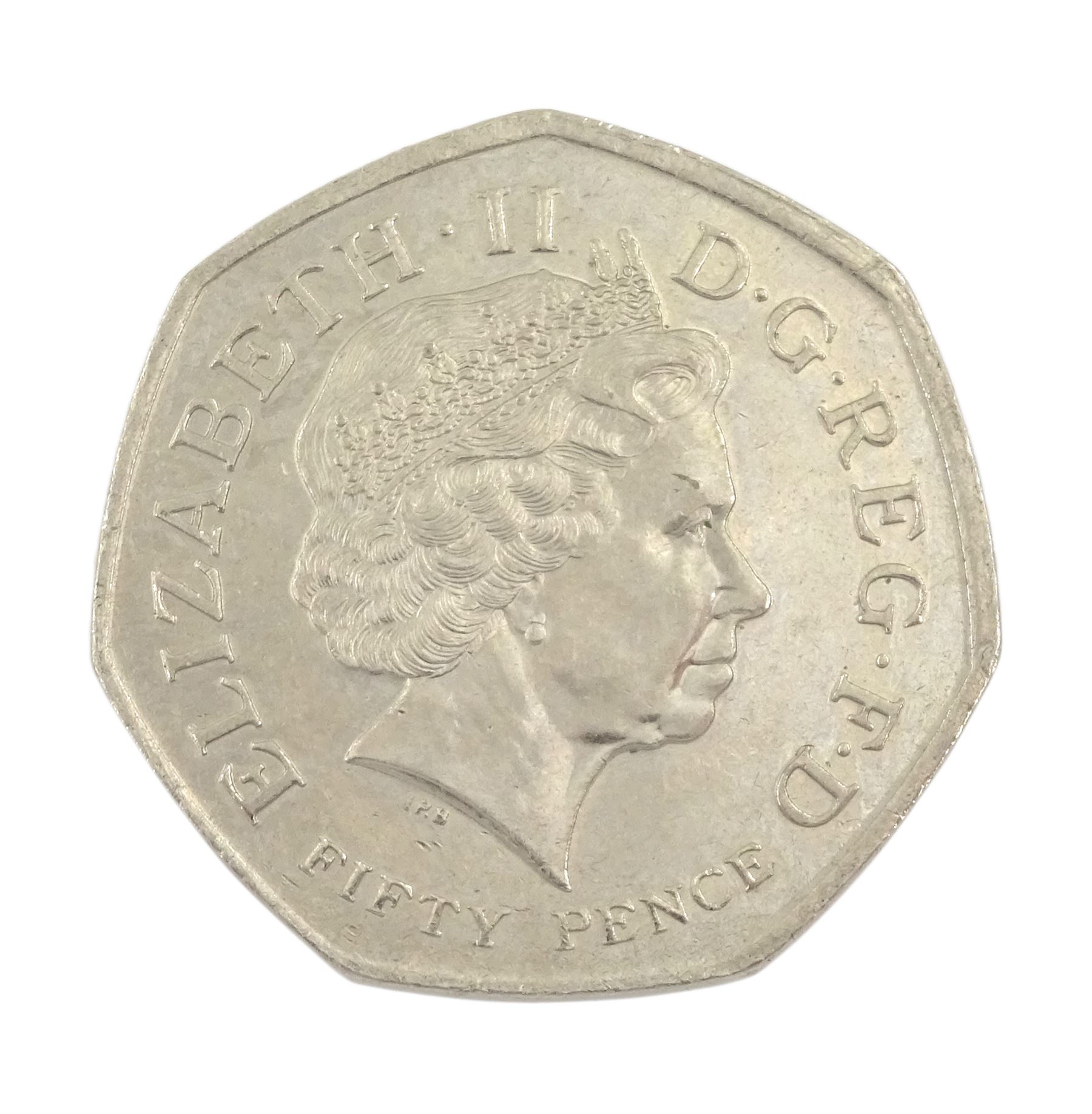 Queen Elizabeth II United Kingdom 2009 Kew Gardens fifty pence coin - Image 2 of 2