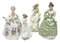 Four Royal Doulton figures