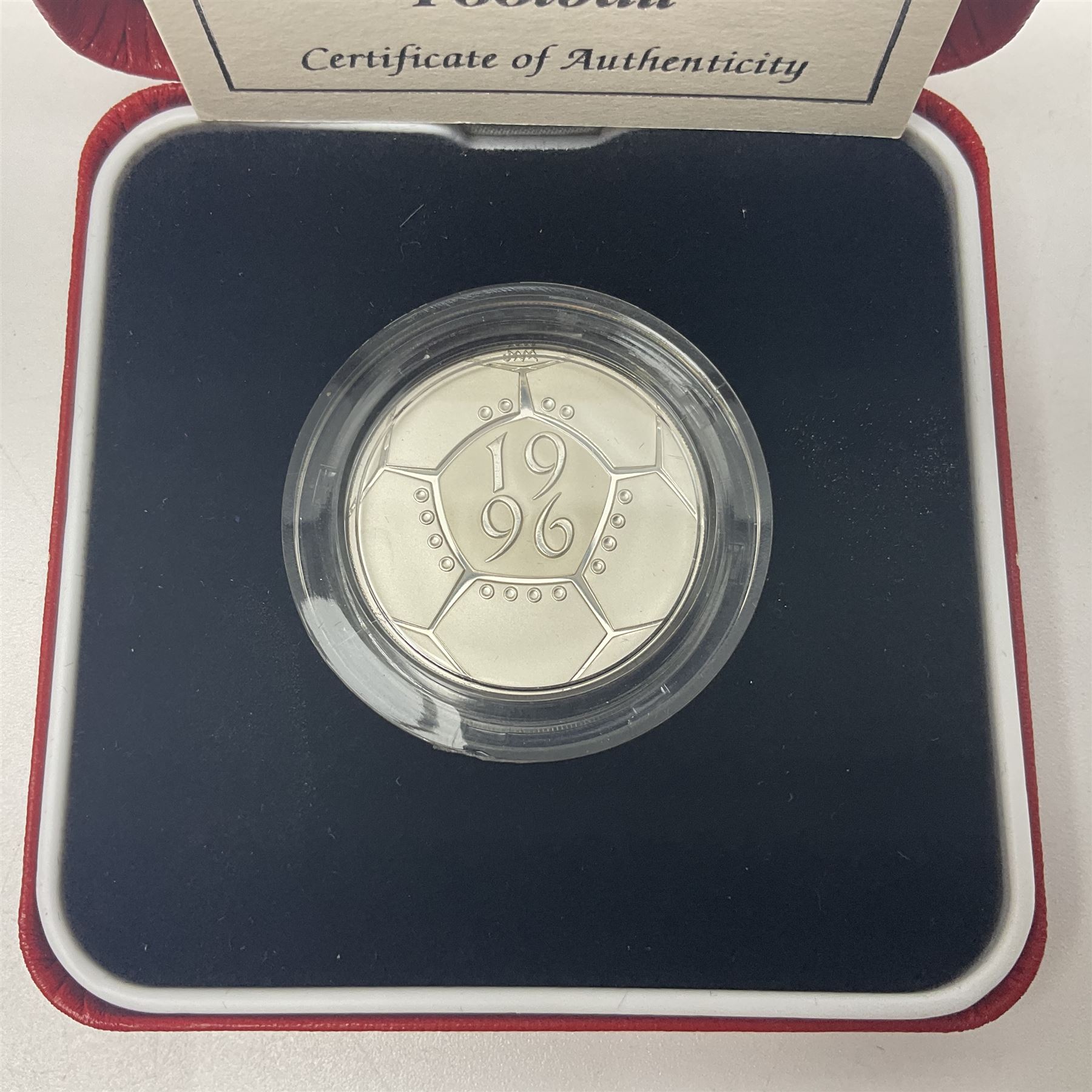 The Royal Mint United Kingdom 1996 'A Celebration of Football' silver proof piedfort two pound coin - Image 2 of 7