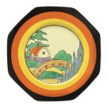 Clarice Cliff Bizarre for Newport Pottery Orange Roof Cottage pattern plate