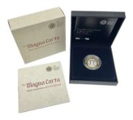 The Royal Mint United Kingdom 2015 ''The 800th Anniversary of Magna Carta' silver proof piedfort two