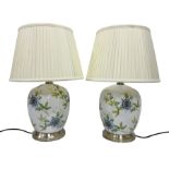 Pair of lamps of baluster form