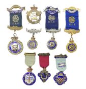 Hallmarked silver and other Masonic and similar jewels or medals