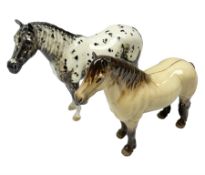 Two Beswick figures of horses