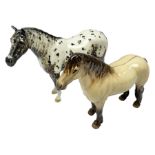 Two Beswick figures of horses