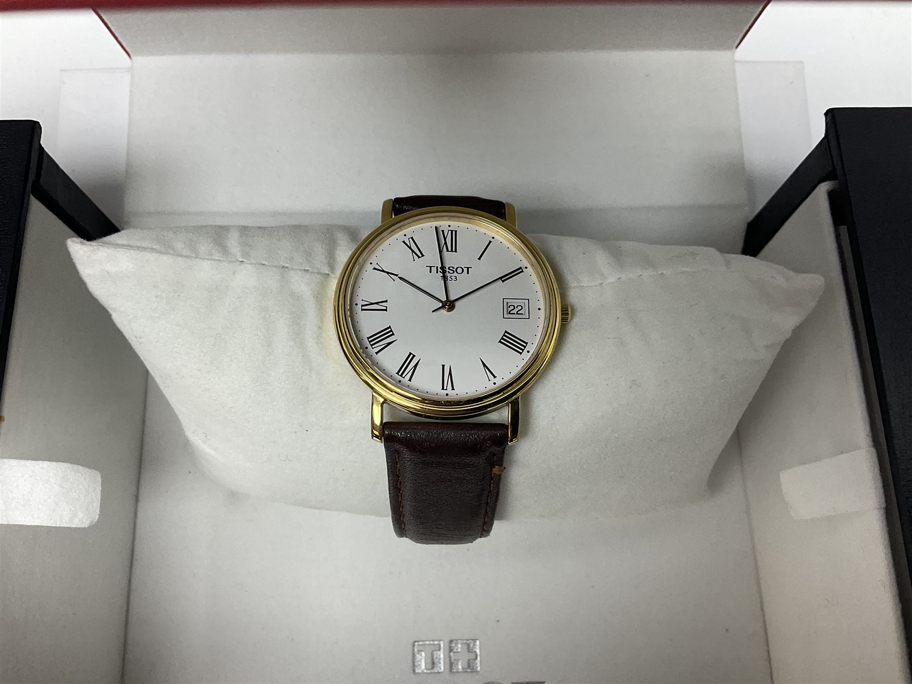 Four gentleman's quartz wristwatches including Tissot gold-plated T870/970 - Image 3 of 16