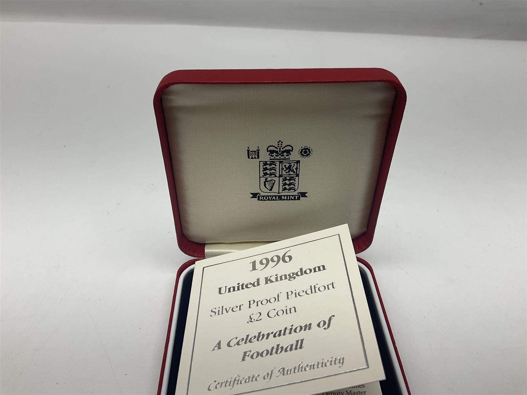 The Royal Mint United Kingdom 1996 'A Celebration of Football' silver proof piedfort two pound coin - Image 7 of 7