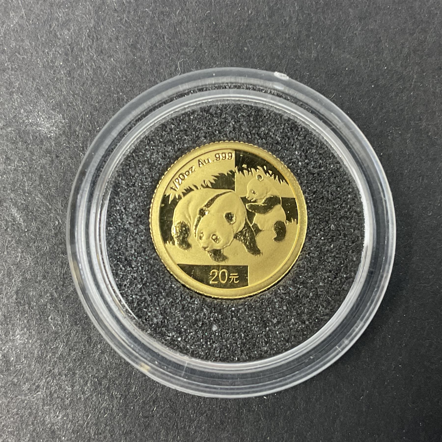 China 2008 1/20 ounce fine gold panda coin - Image 2 of 3