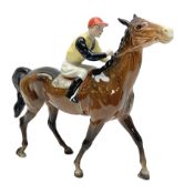 Beswick jockey on walking horse no 1037