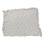 Victorian white knitted clamshell quilt